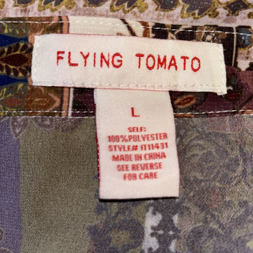 Flying Tomato Patterned Blouse - Picture 6 of 6